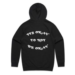 Black Hoodie with Motivational Print